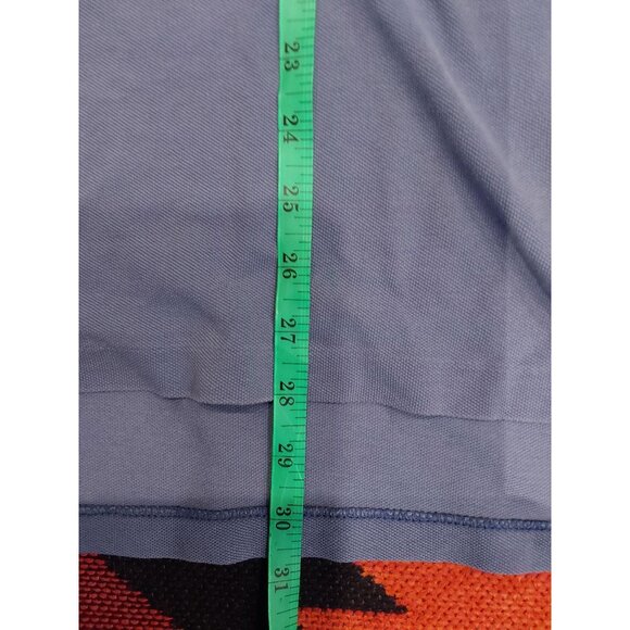 POLO Ralph Lauren Vintage Men's Cotton Blue Polo Orange Logo. Sz Medium - Picture 5 of 11